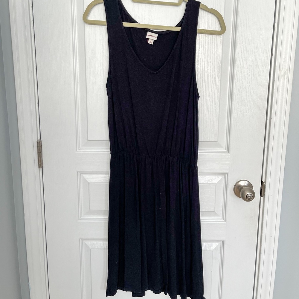 Merona Cotton Tank Knit T Shirt Dress - Black - Picture 6 of 12